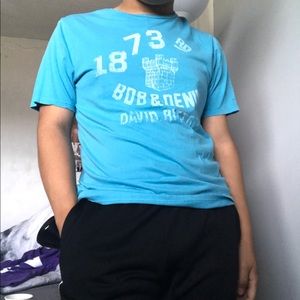 Light Blue Thin Graphic Tee